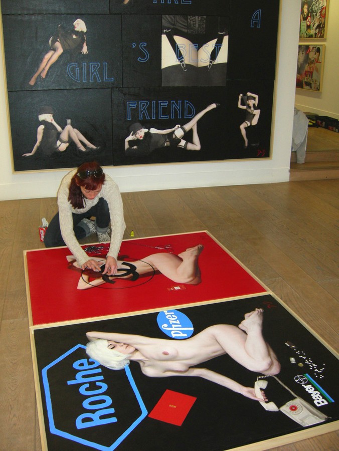   AD at work at Rive Gauche Gallery Paris